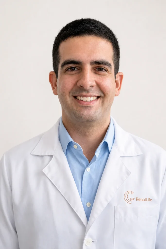 Dr. José Eduardo, médico nefrologista da RenalLife e integrante da equipe especializada em cuidado renal.